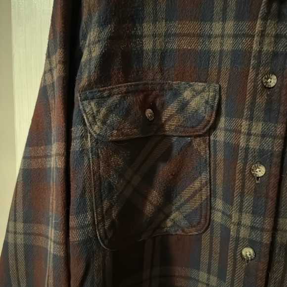 COPY - Vintage Fieldmaster Men's Large Plaid Flannel Button Down Shirt 100% cot… - Picture 4 of 8